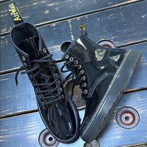 DR. Martens Zavala Patented Leather Boots - Size 7